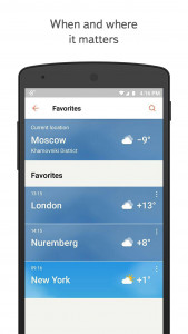 اسکرین شات برنامه Yandex Weather 2