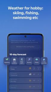 اسکرین شات برنامه Yandex Weather & Rain Radar 5