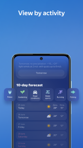 اسکرین شات 5 برنامه Yandex Weather & Rain Radar