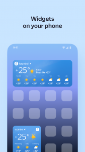 اسکرین شات برنامه Yandex Weather 5