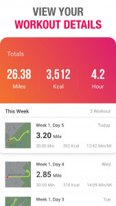 اسکرین شات 5 برنامه Running App - Lose Weight App