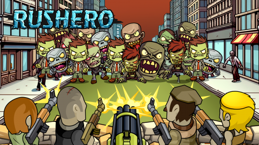 اسکرین شات بازی Rushero: Zombies Tower Defense 1