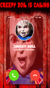 اسکرین شات بازی Creepy chucky Doll Video call 4