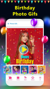 اسکرین شات 4 برنامه Birthday Photo Frame