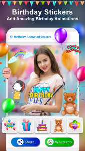 اسکرین شات برنامه Birthday Photo Frame Maker App 6