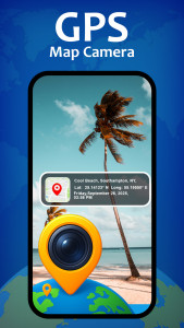 اسکرین شات 1 برنامه GPS Map Camera