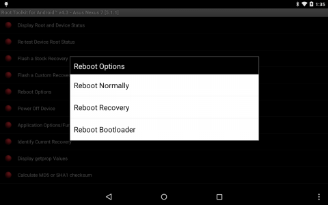 اسکرین شات برنامه Root Toolkit for Android™ 4
