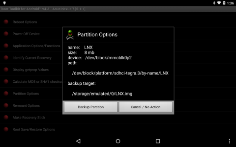 اسکرین شات برنامه Root Toolkit for Android™ 8