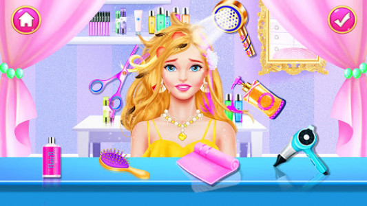 اسکرین شات بازی Girl Games: Hair Salon Makeup Dress Up Stylist 8