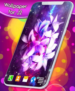 اسکرین شات برنامه Live Wallpaper for Samsung - Purple Rainbow Themes 3