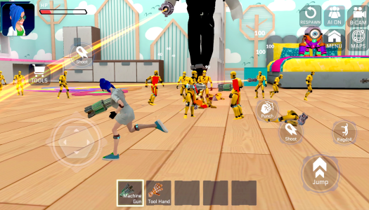 اسکرین شات 1 بازی Ragdoll Chaos: Physics Sandbox