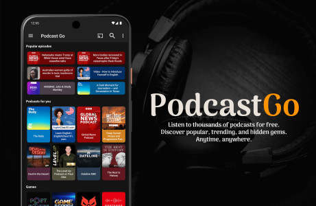 اسکرین شات 1 برنامه Podcast Go