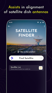 اسکرین شات برنامه Satellite Finder 3