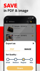 اسکرین شات 5 برنامه PDF Scanner & Document Scanner