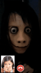 اسکرین شات برنامه Momo Creepy Horror video Call 3