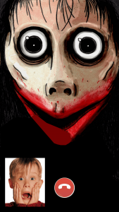 اسکرین شات 4 برنامه Momo Creepy Horror video Call