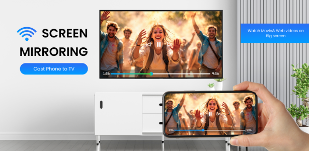 اسکرین شات 1 برنامه Screen Mirroring - Cast To TV