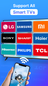 اسکرین شات 2 برنامه Cast to TV - Screen Mirroring