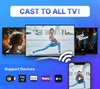 اسکرین شات 1 برنامه Cast to TV - Screen Mirroring