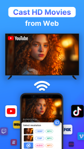 اسکرین شات 3 برنامه Cast to TV - Screen Mirroring