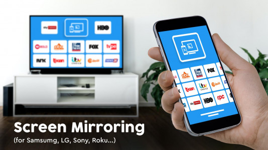 اسکرین شات برنامه Screen Mirroring - Cast to TV 1