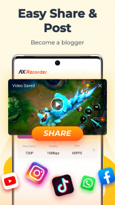 اسکرین شات برنامه Screen Recorder - AX Recorder 5