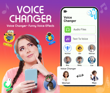 اسکرین شات برنامه Girl Voice Changer and Effects 1