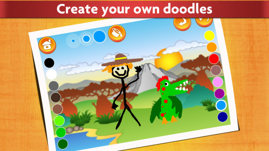 اسکرین شات 5 بازی Kids Dinosaur Coloring Pages