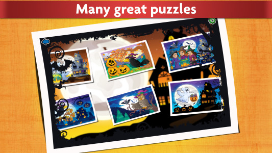 اسکرین شات 1 بازی Kids Halloween Jigsaw Puzzles