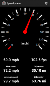 اسکرین شات برنامه Speedometer 2