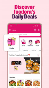 اسکرین شات 2 برنامه foodora: Food & Groceries