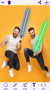 اسکرین شات برنامه LightSaber: Photo Editor 1