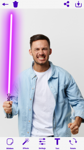 اسکرین شات برنامه LightSaber: Photo Editor 2