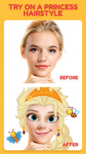 اسکرین شات 2 برنامه Toon app - princess camera