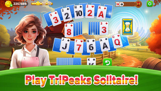 اسکرین شات 1 بازی Solitaire TriPeaks Card