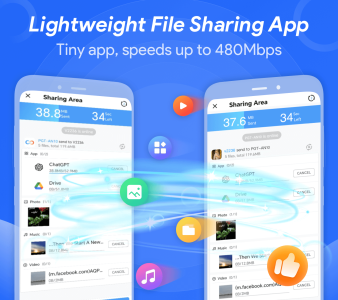 اسکرین شات 1 برنامه ShareAll: File Share &Transfer