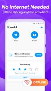 اسکرین شات 2 برنامه ShareAll: File Share &Transfer