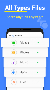 اسکرین شات برنامه File Sharing - InShare 6