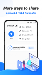 اسکرین شات برنامه Shareit Lite 4