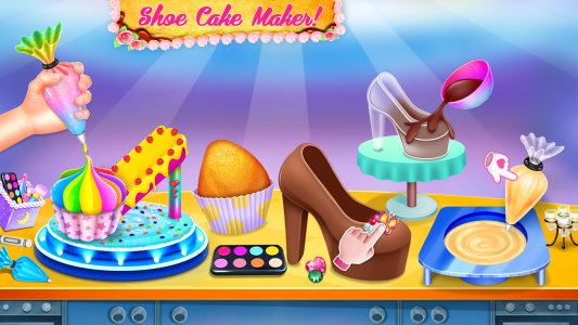 اسکرین شات بازی Shoe Cake Maker - Cooking game 1