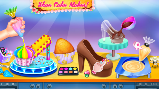 اسکرین شات 1 بازی Shoe Cake Maker - Cooking game