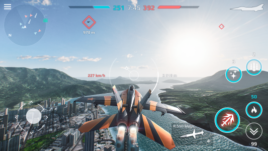 اسکرین شات 5 بازی Sky Combat: War Planes Online