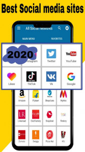 اسکرین شات برنامه All social media apps 2020 3