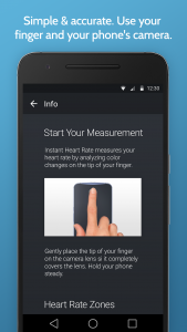 اسکرین شات برنامه Instant Heart Rate: HR Monitor 2