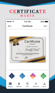 اسکرین شات برنامه Certificate Maker - Certificate Design 5