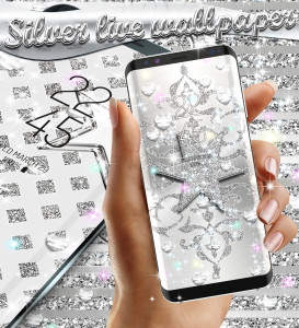 اسکرین شات برنامه Silver live wallpaper 5