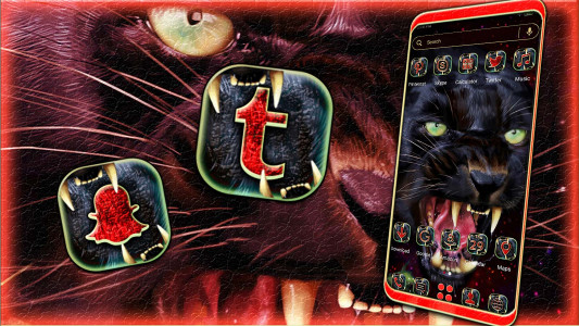 اسکرین شات 2 برنامه Angry Black Panther Theme