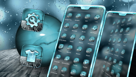 اسکرین شات 2 برنامه Bokeh Glass Effect Theme