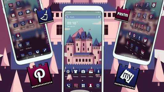 اسکرین شات 4 برنامه Castle Illustration Theme