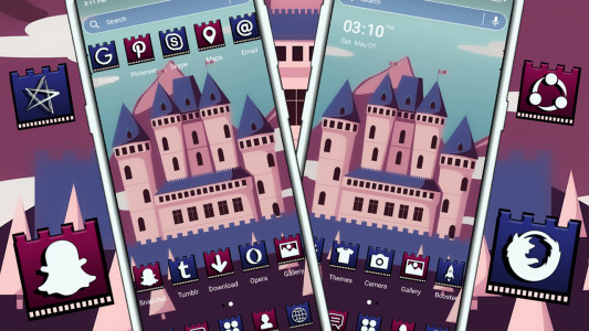 اسکرین شات 3 برنامه Castle Illustration Theme